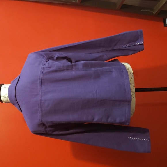 real comfort By Chadwick's Vintage Jean Jacket with Embellished Crystals - Picture 4 of 7